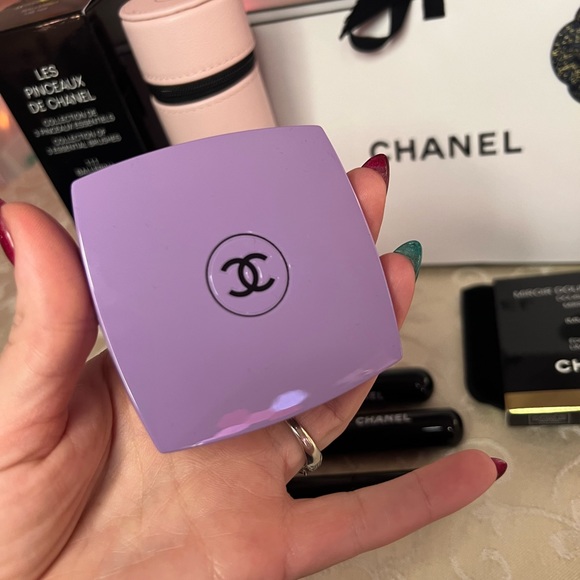 Chanel Makeup Brush Set Ballerine / Mirror Immortelle Limited Ed - Picture 2 of 8